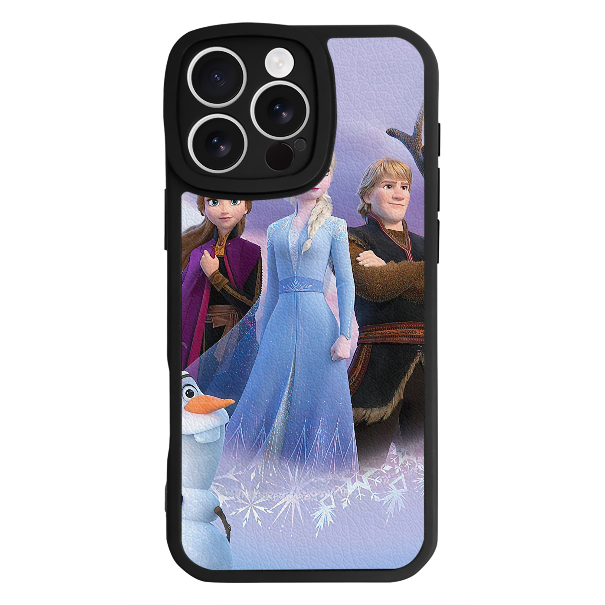 （画像用） アナと雪の女王 アンナ エルサ Frozen Anna Elsa 【iPhone 16シリーズ対応】シリコンスマホケース（レザー調） 材質：シリコン